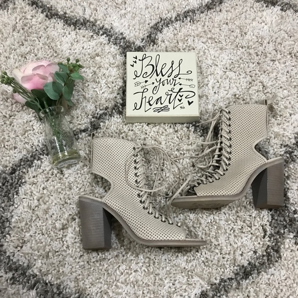 Dolce Vita Shoes - Dolce vita Lira Sand perforated leather ankle boot